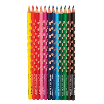 Färgpennor ABA Skol Groove Slim 12 Färger