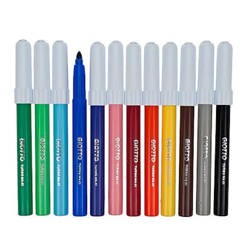 Tuschpennor Giotto Turbo Maxi 12 Färger