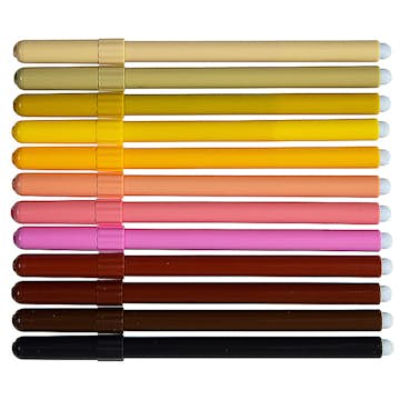 Tuschpennor Giotto Turbo 12 Hudfärger