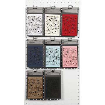 Spetskartong Creativ Company Mixade Färger 10,5x15 cm 8x10 Förp/1 Förp