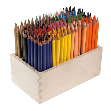 Färgpennor ABA Skol Jumbo 180 Pennor 15 Färger