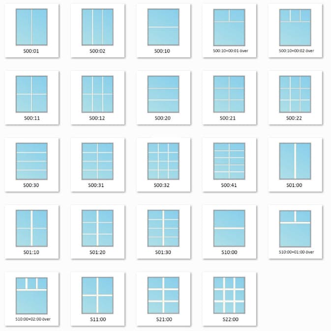 Lösa Spröjs Svenska Fönster 3-Glas