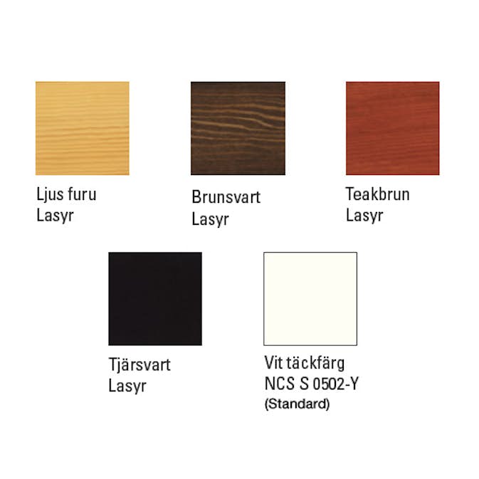 Färgtillval Svenska Fönster Insida Alu