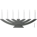 Adventsljusstake Star Trading Navida 7-Armad LED i Grå