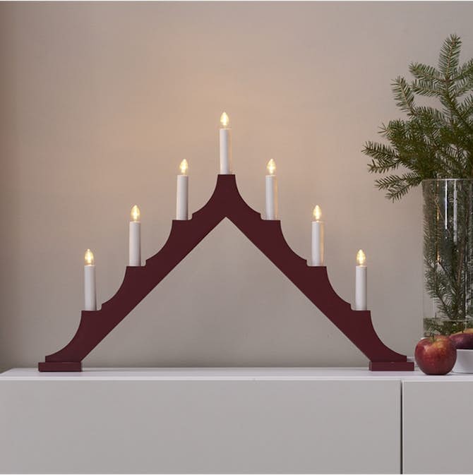 Adventsljusstake Star Trading Alma 7 Ljus