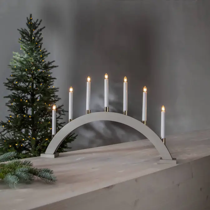 Adventsljusstake Star Trading Gillian Båge 7L