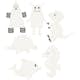 Broderifigurer Creativ Company Vit 8-13 cm 230 g 6x3 st/1 Förp