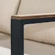 Loungegrupp deNoord Aspvik Soffgrupp Svart med Beige dynor