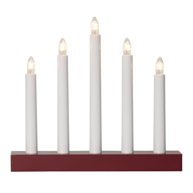 Ljusstake Star Trading Inez 5-armad Adventsljusstake