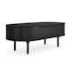 Soffbord Bark Noira Ovalt Bord med Förvaring 118cm