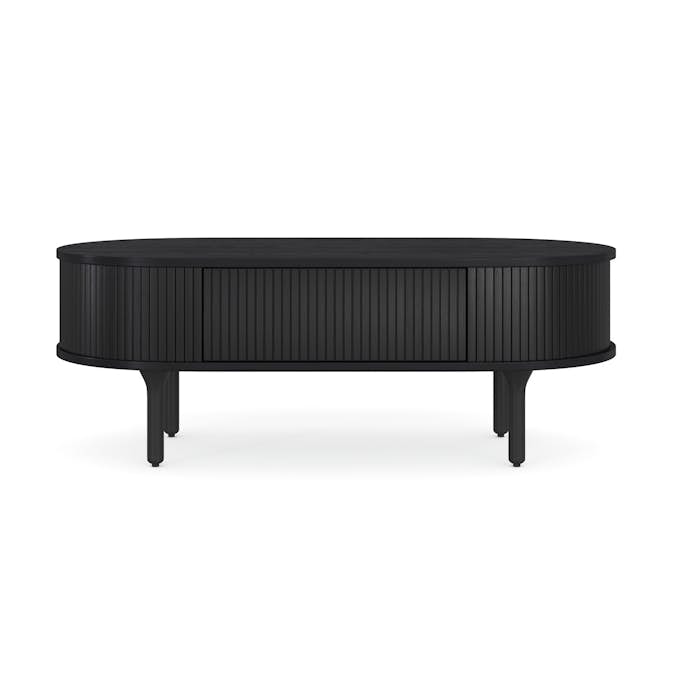 Soffbord Bark Noira Ovalt Bord med Förvaring 118cm