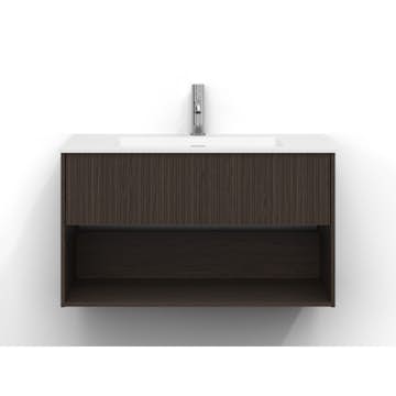 Tvättställsskåp Svedbergs Epos 80x45 med 1 Låda och 1 Öpen Hylla