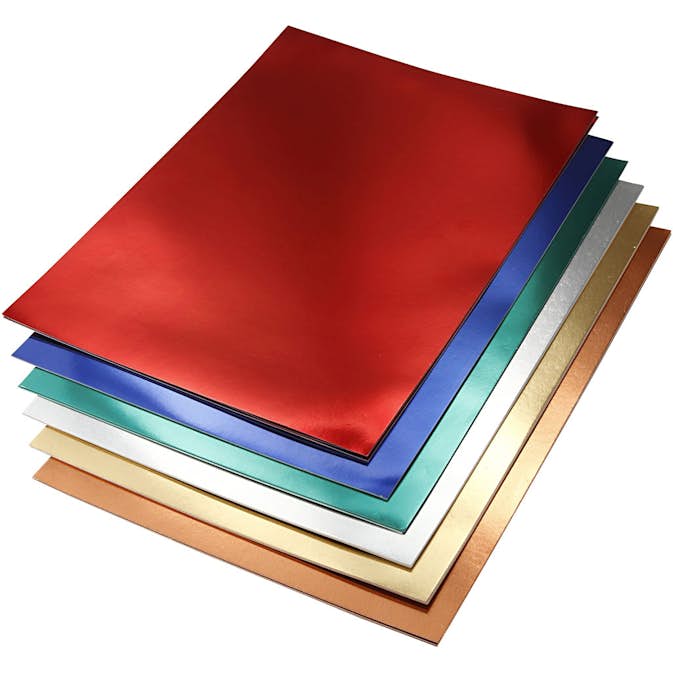 Metallkartong Creativ Company A4 210x297 mm Mixade Färger 30 Mix Ark/1 Förp
