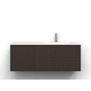 Tvättställsskåp Svedbergs Epos 120x45 med 2+1 Lådor