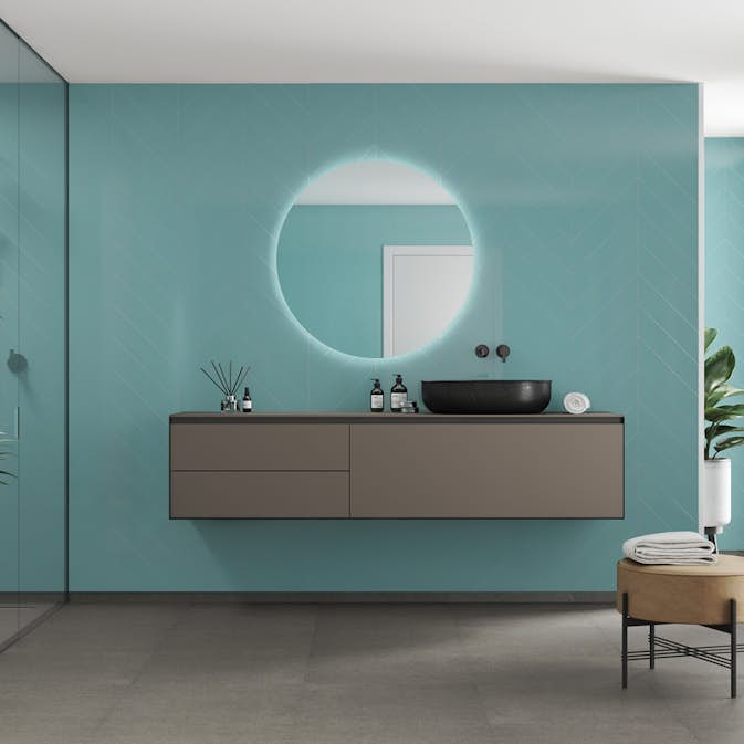 Våtrumsskiva Fibo 2212-M78 HG Aquamarine 10x620x2400 mm