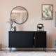 Sideboard Bark Kopparbo Ribbad med Förvaring 160cm