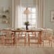 Matbord Bark Kopparbo Rektangulärt 200-260 cm Förlängningsbart