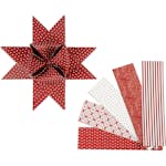 Stjärnstrimlor Creativ Company LxDxB 100x18x4 cm Röd/Vit 40 Strimlor