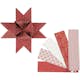 Stjärnstrimlor Creativ Company LxDxB 100x18x4 cm Röd/Vit 40 Strimlor