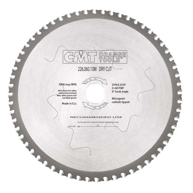 Sågklinga CMT Orange Tools Dry Cut Metall 226.047.09M