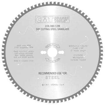 Sågklinga CMT Orange Tools Dry Cut Metall 226.047.09M