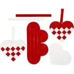 Materialset Creativ Company Flätade Hjärtan 8 st