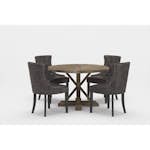 Matgrupp Bloomington Lyon Runt Matbord 120 cm med 4 Tuva Matstol