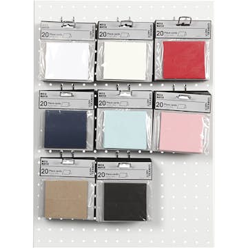 Bordskort Creativ Company Stl 9x4 cm Mixade Färger 8x10 Förp/1 Förp