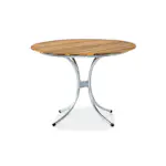 Trädgårdsbord Comfort Garden Arild Litet Runt Matbord Utomhus 110 cm - Utebord i Akaciaträ för Trädgård och Altan