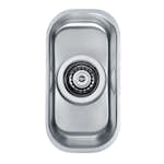 Diskho DecoSteel Variant 110 Rostfri Enkel med Korgventil & Vattenlås