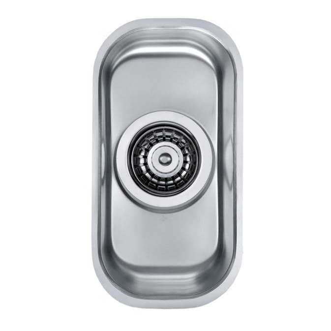 Diskho DecoSteel Variant 110 Rostfri Enkel med Korgventil & Vattenlås