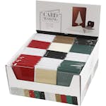 Kort Creativ Company och Kuvert Glitter KortStl 10,5x15 cm KuvertStl 11,5x16,5 cm Mixade Färger 120 set/1 Förp