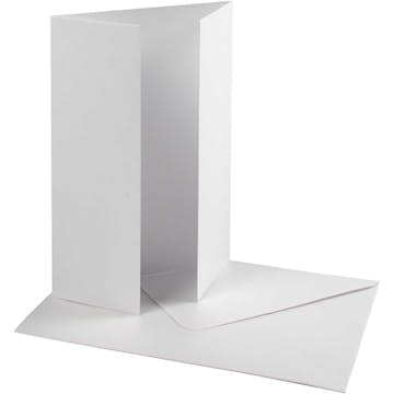 Pärlemorskort Creativ Company med Kuvert KortStl 10,5x15 cm KuvertStl 11,5x16,5 cm 10 set/1 Förp