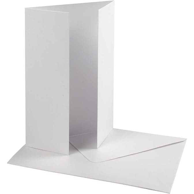 Pärlemorskort Creativ Company med Kuvert KortStl 10,5x15 cm KuvertStl 11,5x16,5 cm 10 set/1 Förp