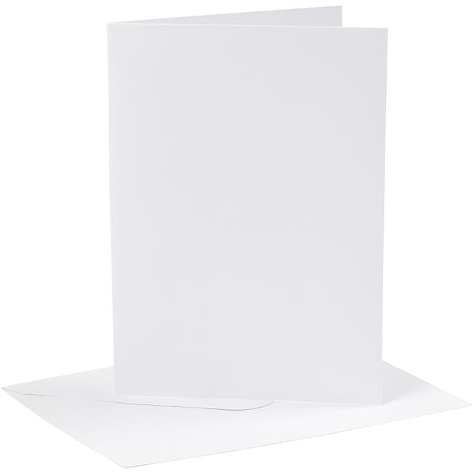 Kort Creativ Company och Kuvert KortStl 12,7x17,8 cm KuvertStl 13,3x18,5 cm 4 set/1 Förp
