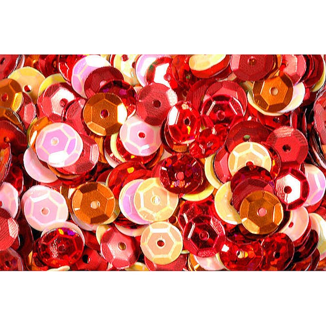 Paljetter ABA Skol Rödmix 12 600 st