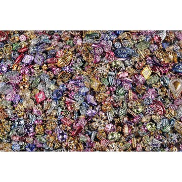 Plastpärlor ABA Skol Små Metallic 2 500 st