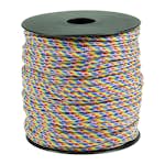 Polyestertråd ABA Skol Neonfärger Paracord Ø 2 mm Regnbågsfärgad