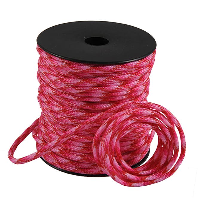 Polyestertråd ABA Skol Blå/rosa/lila Paracord Ø 4 mm Röd/rosa