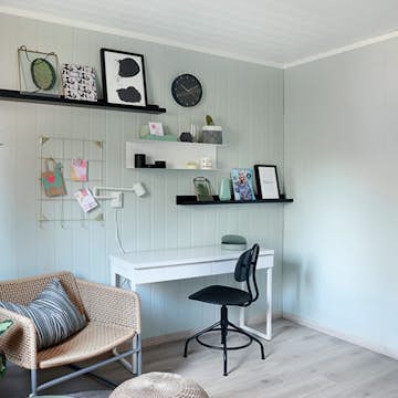 Väggpanel Huntonit Klarvit Penselmålad