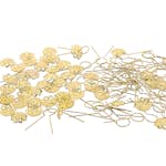 Metallupphängare ABA Skol Guld 50 Set