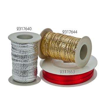 Satinband ABA Skol Rött 3 mm x30 M