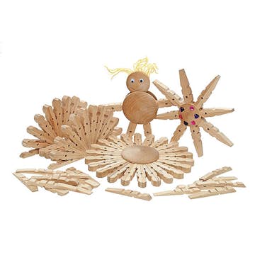 Klädnypshalvor ABA Skol 250 st