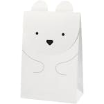 Papperspåsar Creativ Company H18 cm Stl 6x12 cm Vit 6 St/1 Förp