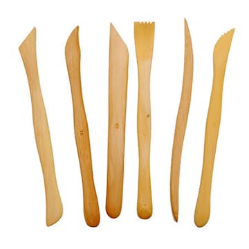 Modelleringspinnar ABA Skol Trä 6 Olika