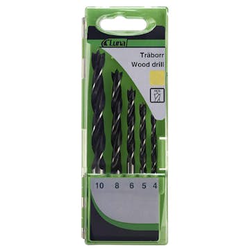 Spiralborrsats Luna Tools Trä 5-Delar