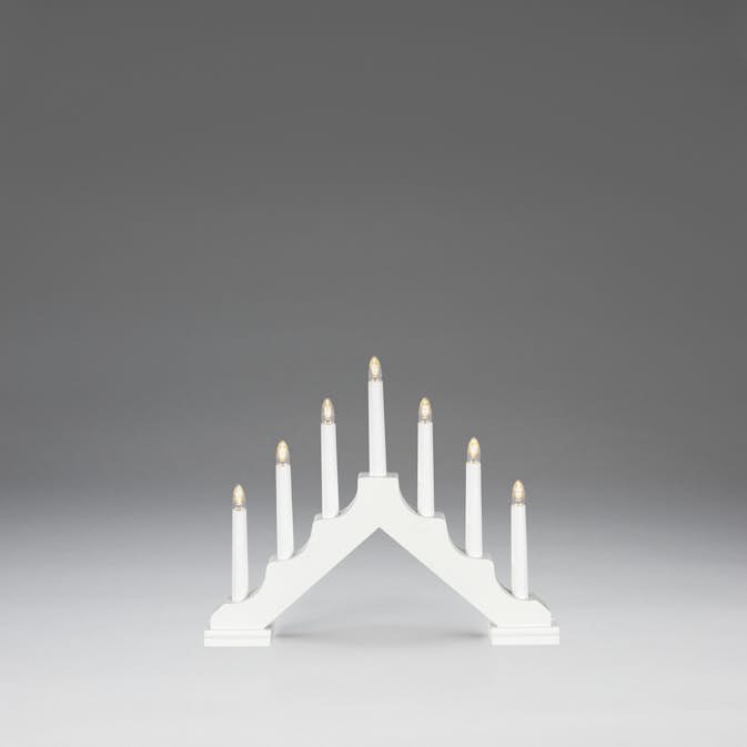 Adventsljusstake Gnosjö Konstsmide 7 L Trä B/O