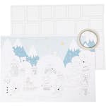 Julkalender Creativ Company Stl 30x42 cm Vit 3 st/1 Förp