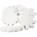 Pappfigur Creativ Company Blommor Vit D20 cm 400 g 5x20 St/1 Förp