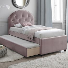 Säng Bedly Lara Rosa med Förvaring/Extra Säng 90x200 cm